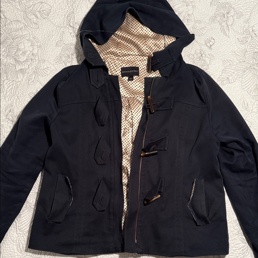 Banana Republic Dark Blue Toggle Jacket